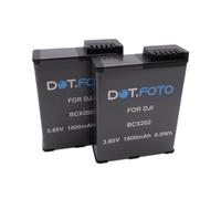 2 x Dot.Foto BCX202 Premium 3.85v / 1800mAh Rechargeable Battery for DJI Osmo Action 3, Action 4