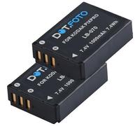 2 x Dot.Foto LB-070 Premium 7.4v / 1000mAh Rechargeable Battery for Kodak PixPro AZ651, AZ652, AZ901, S-1