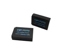 2 x Dot.Foto LP-E12 Premium High Capacity 7.2v / 1000mAh Rechargeable Battery for Canon EOS-M, M2, M10, M50, M50 Mark II, M100, M200, 100D / PowerShot SX70 HS