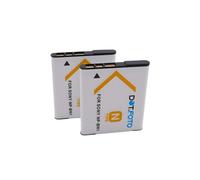 2 x Dot.Foto NP-BN, NP-BN1 Premium 3.7v / 630mAh Rechargeable Battery for Sony DSC-W800, DSC-WX220, DSC-W830, DSC-W810, DSC-QX10, DSC-QX30, DSC-QX100