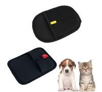 2 x double-sided grooming gloves for pets, double-sided static removal gloves for pet hair, double sided pet grooming gloves for dogs and cats with long and short hair