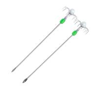 2 x Double/Single Layer Umbrella Hooks Luminous Squid Jigs Hooks Stainless Steel Rods Squid Inks Fish Fishing Hooks Squid Live Shrimp Hooks Umbrella Hooks