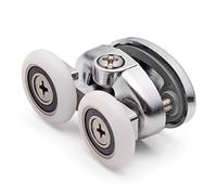 2 x Double Top Butterfly Shower Door Rollers/Runners/Wheels 25mm Diameter L077-2