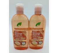 2 X Dr Organic Moroccan Argan Oil Shampoo - 265ml. A76
