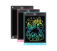 2 x Drawing Tablet for Kids 8.5 inch, Colourful LCD Writing Tablet, Erasable Drawing Pad Lock Function, Doodle, Lists, Eco-Friendly, Toy Gift Birthday for 2 3 4 5 6 7 8 9 Year Boy+Girl (Blue+Pink)