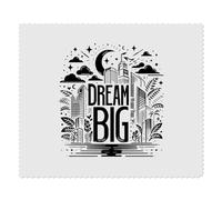 2 x 'Dream Big in the City' Microfibre Lens/Glasses Cleaning Cloths (LC00027851)
