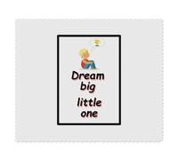 2 x 'Dream big' Microfibre Lens/Glasses Cleaning Cloths (LC00026280)