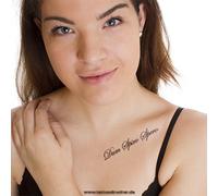 2 x Dum Spiro Spero Tattoo - Latin Sticker Lettering in Black (2)