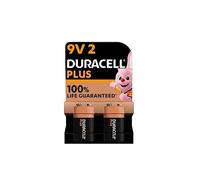 2 x Duracell 9V plus (1 blister with 2 batteries) 2 batteries (6LR61/MN1604)