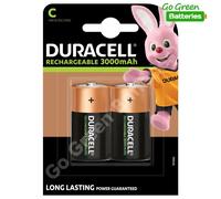 Duracell Duacell Battey Rechageable Accu NiMH 3000mAh Size C Ref 81364720 [Pack