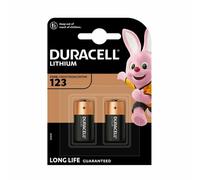 2 x Duracell CR123 3V Lithium Photo Battery Long Expiry CR17345 DL123A NEW PACKS