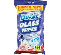 2 x DUZZITT GLASS WIPES for windows and mirrors clean and shine, PACK OF 50