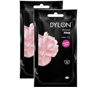 2 x Dylon Hand Fabric Dye Sachet And Soft Furnishings 50g - Peony Pink