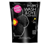 2 X Dylon Wash & Dye Black Machine Dye Fabric Large 350G
