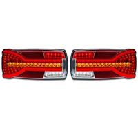 2 x E-MARKED,CE APPROVED,MADE IN EU, LED NEON COMBINATION REAR LIGHTS DYNAMIC TAIL LAMPS TRUCK LORRY PICKUP VAN CAMPER MOTORHOME CARAVAN TRAILER WAGON TRACTOR BUS CAR ATV HORSE BOX TUNING UNIVERSAL