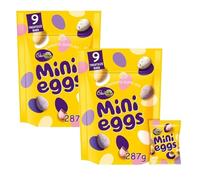 2 x Easter Treat - Cad Mini Eggs Chocolate Pouch 287g, Solid Milk Chocolate Eggs In A Crisp Sugar Shell Perfect For Sharing and Gifting For Kids and Adults for Easter Suitable for Vegetarians