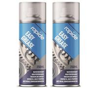 2 x Easy Grease Spray 250ml - High-Performance, Water-Resistant Synthetic Lubricant for Reducing Wear & Preventing Corrosion | Ideal for Hinges, Sliding Doors, Bikes & Tools