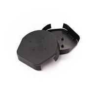 2 x Easy-Trim Domed/Half Round End Cap - Dry Verge Unit Gable Roof Mortar Free (Black)