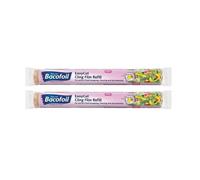 2 x EasyCut Cling Film Refill for Perfect Food Wrapping Freezing and Microw