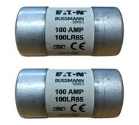 Eaton 100LR85 House Connection Fuse Insert Low Voltage 100 A, AC 415 V, BS System C Type II, 23 x 57 mm, Gl/Gg, BS