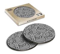 2 x Eco Boxed Cork Coasters - BW - Rubber Ducks Duckling Drink Cup Mug Glass Table Mat #38025