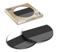 2 x Eco Boxed Cork Coasters - BW - Russian Flag Russia Drink Cup Mug Glass Table Mat #41749