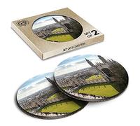 2 x Eco Boxed Cork Coasters - Cambridge University Buildings Drink Cup Mug Glass Table Mat #21306