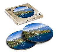 2 x Eco Boxed Cork Coasters - El Nido Palawan Philippines Drink Cup Mug Glass Table Mat #44955