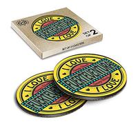 2 x Eco Boxed Cork Coasters - Fuerteventura Canary Islands Travel Drink Cup Mug Glass Table Mat #10565