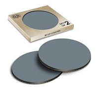 2 x Eco Boxed Cork Coasters - Moss Green Colour Block Drink Cup Mug Glass Table Mat #45788