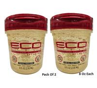 2 X Eco Style Professional Styling Gel Argan Oil Maximum Hold 236ml/ 8 Oz Each