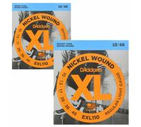 D'Addario Guitar Strings - XL Nickel Electric Guitar Strings - EXL110 - Perfect Intonation, Consistent Feel, Reliable Durability - For 6 String Guitars - 10-46 Regular Light