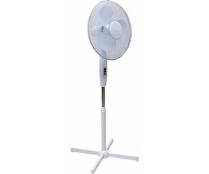 2 x Electrical 16-Inch Oscillating Pedestal Stand Fan - 3 Settings