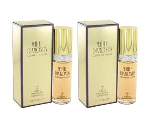 2 x Elizabeth Taylor White Diamonds Eau de Toilette Spray 30ml NEW & SEALED