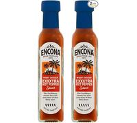 2 x Encona Extra Hot Pepper Sauce 142ml.