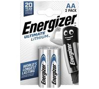 Energizer Ultimate Lithium AA Batteries 2 Pack