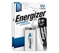 2 x Energizer Ultimate Lithium L6LR61 Batteries E-Block Transistor 9 V | For Smoke Detectors Shavers Torches Doorbells Video Game Console - Long Life