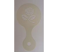 2 x English Rose Coffee/Cappuccino Stencils Reusable Many Times Present Gift Fundraising Cafe Pub Restaurant England English Rugby 6 Nations Football Flower Euros