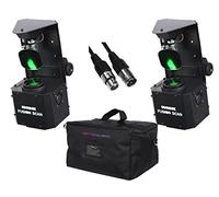 2 X EQUINOX Fusion SCAN MAX Package INC Carry Bag 30W DJ Scanner