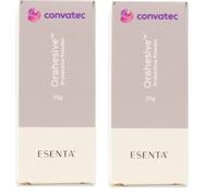 2 x ESENTA ORAHESIVE Protective Powder 25G | to Protect Broken, Irritated, Or Weeping Skin |