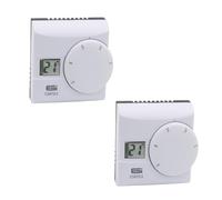 2 x ESi Controls ESRTD3 Digital Room Thermostat, LCD Display, TPI Control, 230V AC (Two Pack)