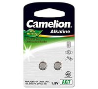 2 x Eunicell AG7 Alkaline button cell batteries - G7 LR57 LR57SW LR926 LR926SW SR926W L926E LR927 LR927SW 395 399 type