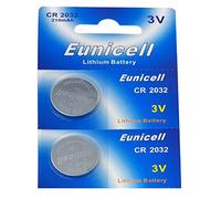 2 x Eunicell CR2032 3v Lithium Batteries