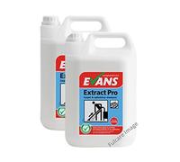 2 x Evans Extract Carpet and Upholstery Perfumed Shampoo Stain Remover 5Ltr Bottles