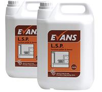 2 x Evans L.S.P. Perfumed Furniture Polish and Window Cleaner Spray 5ltr Bottles