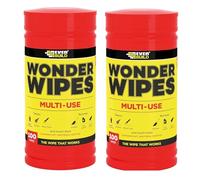 SIKA - Wonder Wipes Multi-Use Cleaning Wipes for the Building Trade - Specially Formulated to Clean Hands, Tools and Surfaces - 100 Wipes