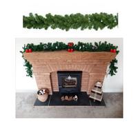 2 X Everlands Plain Artificial Christmas Imperial Garland Indoor And Outdoor 270Cm X 25Cm