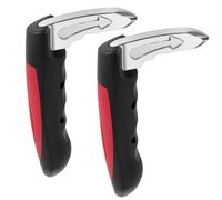 2 x Exit Aid Car Seniors, Car Door Handle for Elderly People, Portable, 2-in-1 Multifunctional Handle, Support Handle, Car for Elderly People and Car Emergency Tool (Red, 2 Pieces)