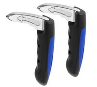 2 x Exit Aid Car Seniors, Car Door Handle for Elderly People, Portable, 2-in-1 Multifunctional Handle, Support Handle, Car for Elderly People and Car Emergency Tool (Blue, 2 Pieces)