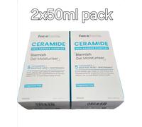 2 X Face Facts Ceramide Blemish Moisturising Gel Cream 50ml